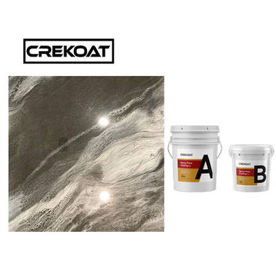 Éraflure de revêtement de plancher de Crystal Clear Concrete Metallic Epoxy résistante