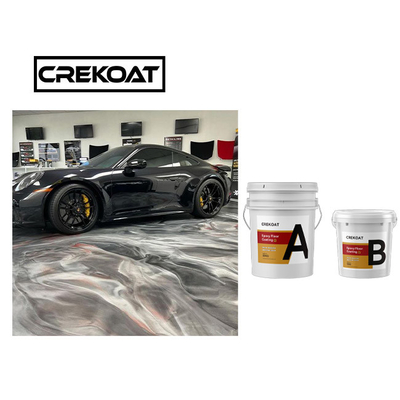 Éraflure de revêtement de plancher de Crystal Clear Concrete Metallic Epoxy résistante