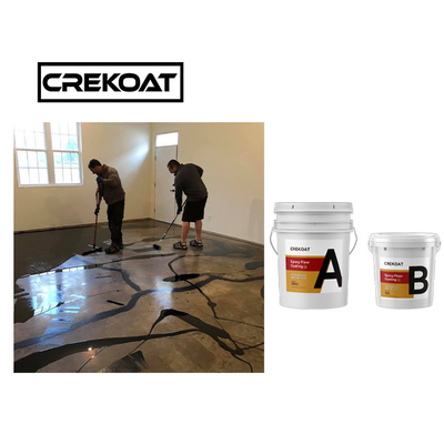 Éraflure de revêtement de plancher de Crystal Clear Concrete Metallic Epoxy résistante