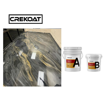 Matériaux exempts de dissolvants de plancher métallique de garage de peinture de plancher de résine époxyde de catégorie comestible