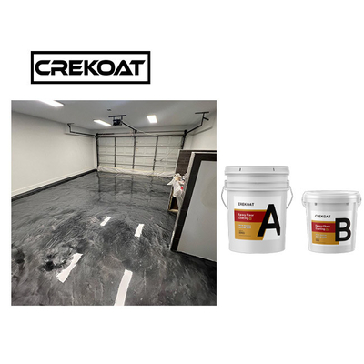 Matériaux exempts de dissolvants de plancher métallique de garage de peinture de plancher de résine époxyde de catégorie comestible