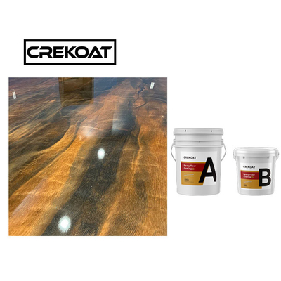 Matériaux exempts de dissolvants de plancher métallique de garage de peinture de plancher de résine époxyde de catégorie comestible