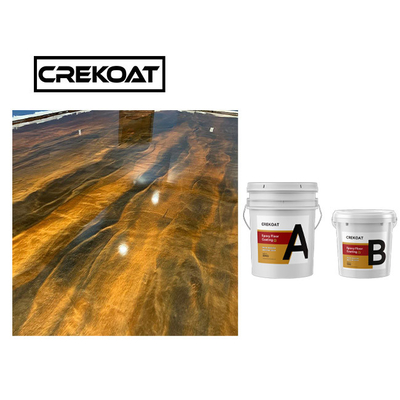 Matériaux exempts de dissolvants de plancher métallique de garage de peinture de plancher de résine époxyde de catégorie comestible