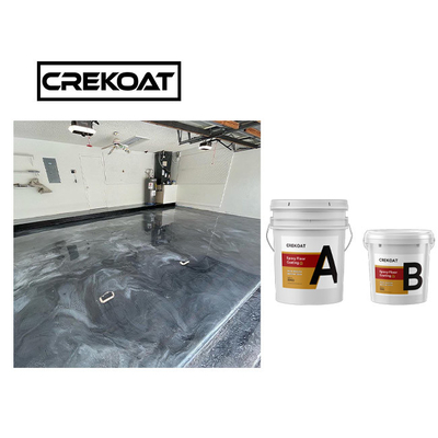 Noir de Crystal Metallic Epoxy Resin Coating de résistance de glissement et plancher d'époxyde d'or