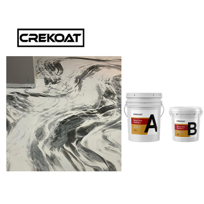 Résistant UV imperméable de plancher de partie supérieure du comptoir époxyde métallique durable de revêtement