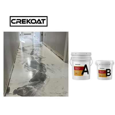 Plancher époxyde métallique blanc de MSDS enduisant la résine claire de polyester pour le béton