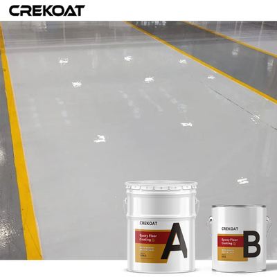 Résine époxyde transparente à haute brillance de garage de 100% de revêtements décoratifs solides de plancher
