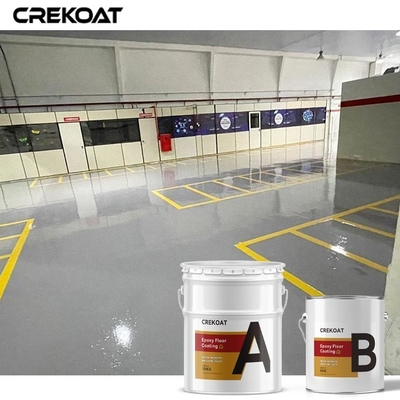 Individu époxyde industriel inodore de revêtement de plancher nivelant la peinture concrète de plancher pour le trafic de chariot élévateur