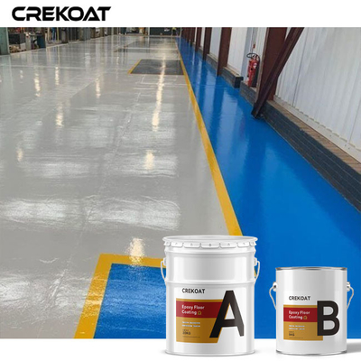 Le plancher en béton coloré sans couture peignent la résine époxyde parquetant d'anti produits chimiques de glissement