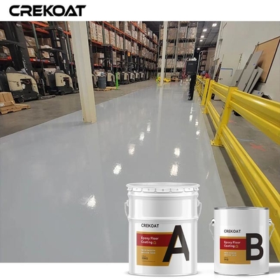 Le plancher époxyde industriel brillant résistant enduisant non glissent la surface en béton