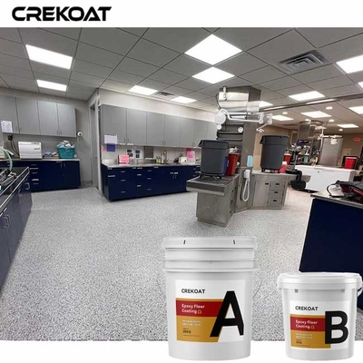 Peinture solide de plancher de résine époxyde de 100% avec les flocons acryliques décoratifs d'émission