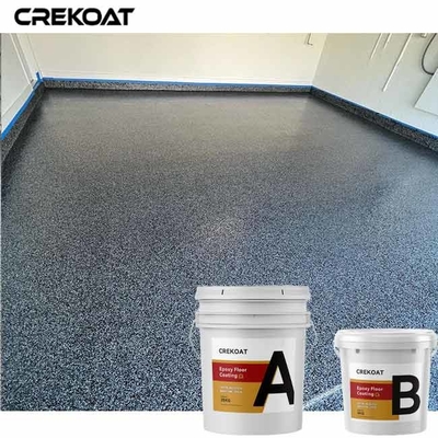 Système décoratif de flocon de résine époxyde de plancher d'émission transparente à base d'eau de revêtement