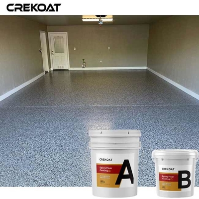 Système décoratif de flocon de résine époxyde de plancher d'émission transparente à base d'eau de revêtement