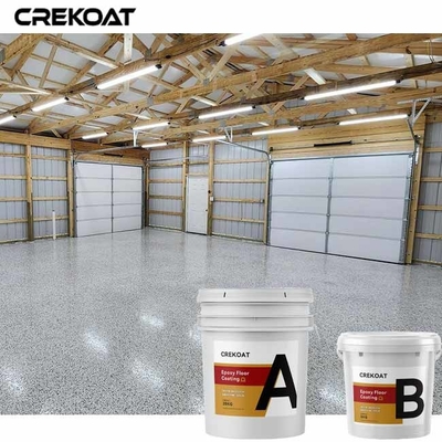 Système décoratif de flocon de résine époxyde de plancher d'émission transparente à base d'eau de revêtement