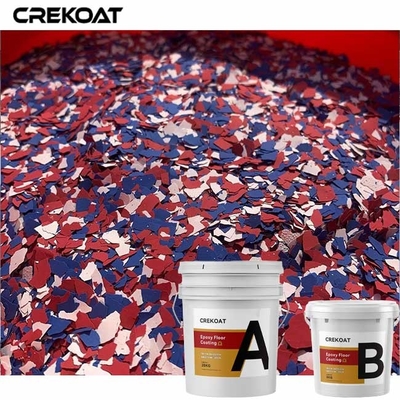 Les flocons de vinyle imperméabilisent le revêtement de plancher de résine époxyde avec le lustre Matte Urethane Topcoat