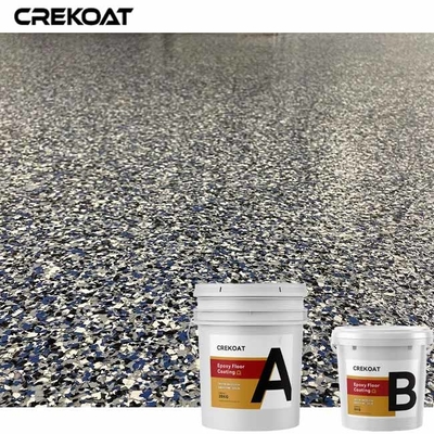 Les flocons de vinyle imperméabilisent le revêtement de plancher de résine époxyde avec le lustre Matte Urethane Topcoat