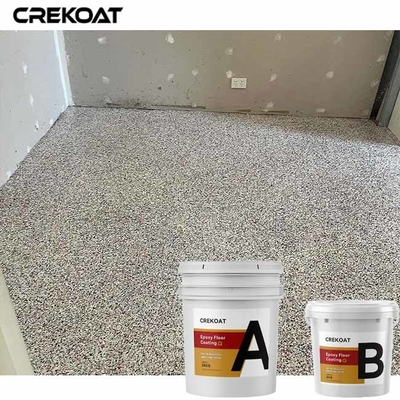 Revêtement décoratif de plancher de résine époxyde de terrasses de garages avec les flocons multi de couleur