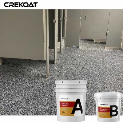 Revêtement décoratif de plancher de résine époxyde de terrasses de garages avec les flocons multi de couleur