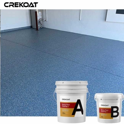 Revêtement décoratif de plancher de résine époxyde de terrasses de garages avec les flocons multi de couleur