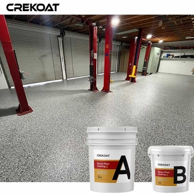 Le béton de résine époxyde de flocon peignent l'anti protection de glissement pour le plancher de garage