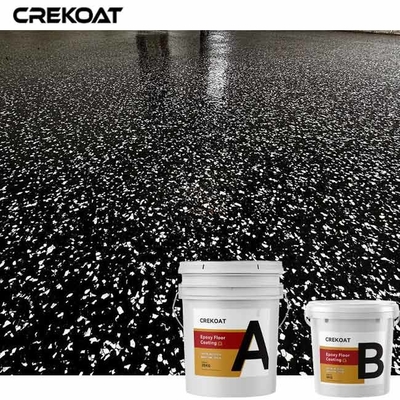 Le béton de résine époxyde de flocon peignent l'anti protection de glissement pour le plancher de garage