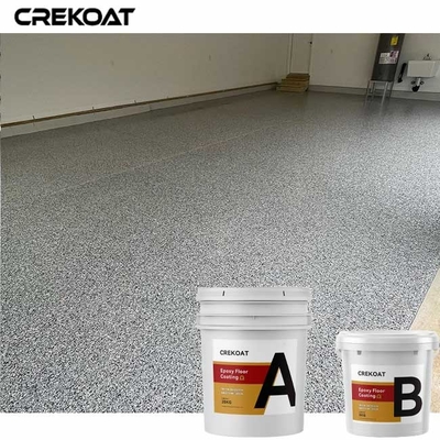 Plancher époxyde de résine époxyde de garage de revêtement d'anti flocon de glissement avec des flocons