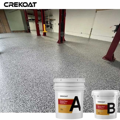 Revêtement époxyde de plancher de flocon de couleur multi avec de la résine époxyde claire à base d'eau