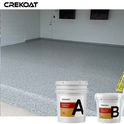 Revêtement époxyde de plancher de flocon de couleur multi avec de la résine époxyde claire à base d'eau