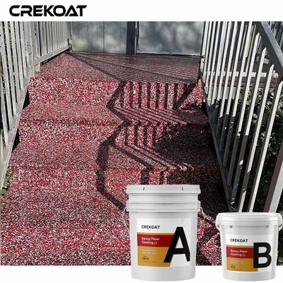 Produit concret de composant du revêtement 2 de flocon solide de résine époxyde de 100%