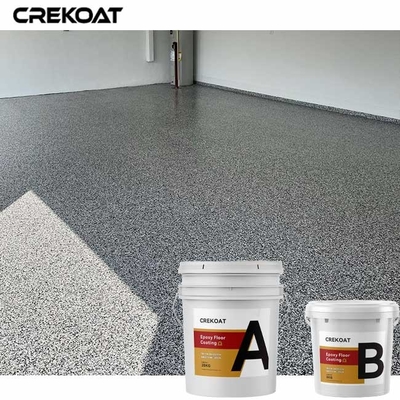 Polyuréthane de revêtement Polyaspartic de flocons de plancher clair de résine époxyde pour les planchers en béton