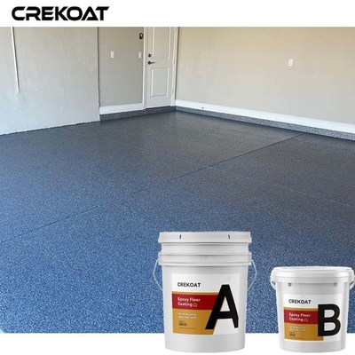 Polyuréthane de revêtement Polyaspartic de flocons de plancher clair de résine époxyde pour les planchers en béton