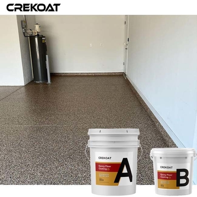 Les flocons colorés collent le plancher de résine enduisant Grey Finishes à haute brillance