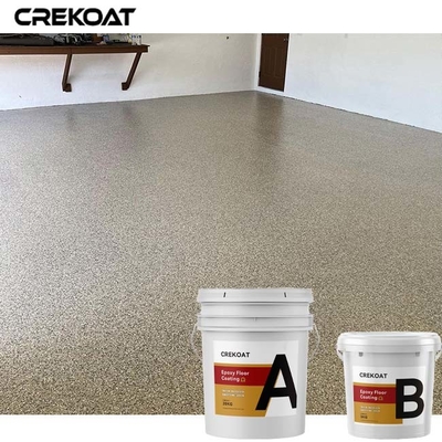 Les flocons colorés collent le plancher de résine enduisant Grey Finishes à haute brillance