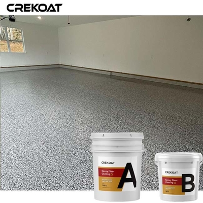 Plancher de résine époxyde d'émission de flocon de vinyle enduisant le manteau de Polyaspartic