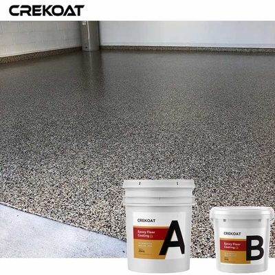 Surface douce Polyaspartic de flocon de 100% de résine époxyde de plancher de sol de mosaïque solide de revêtement