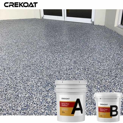 Surface douce Polyaspartic de flocon de 100% de résine époxyde de plancher de sol de mosaïque solide de revêtement