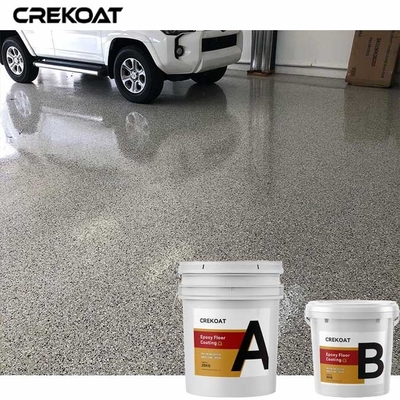 Surface douce Polyaspartic de flocon de 100% de résine époxyde de plancher de sol de mosaïque solide de revêtement