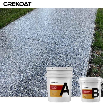 Revêtement transparent de plancher de résine époxyde de manteau annoncé avec Chip Flakes