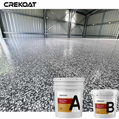 Revêtement transparent de plancher de résine époxyde de manteau annoncé avec Chip Flakes