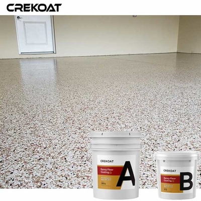 Revêtement transparent de plancher de résine époxyde de manteau annoncé avec Chip Flakes