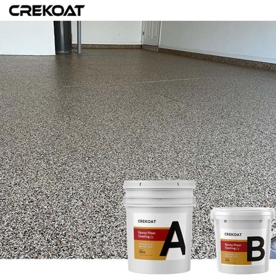 Revêtement transparent de plancher de résine époxyde de manteau annoncé avec Chip Flakes