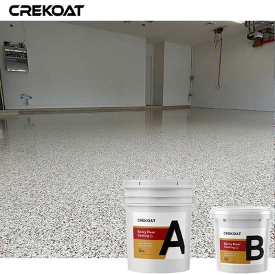 Plancher de résine époxyde de système d'émission de flocon enduisant le manteau standard de couleurs solides