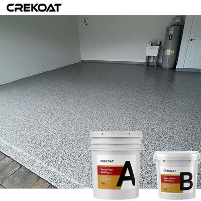 Plancher de résine époxyde de système d'émission de flocon enduisant le manteau standard de couleurs solides