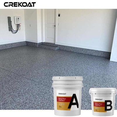 Les flocons colorés collent l'aspect de marbre de revêtement de granit de plancher de résine pour le garage