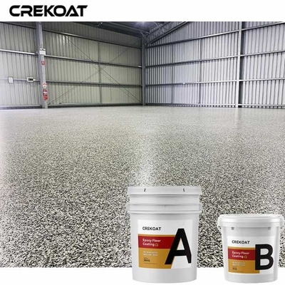 Plancher résistant de résine époxyde de glissement enduisant Gray Color Flakes Concrete Paint