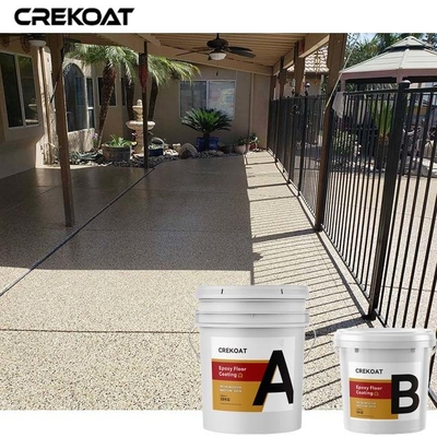 Plancher résistant de résine époxyde de glissement enduisant Gray Color Flakes Concrete Paint
