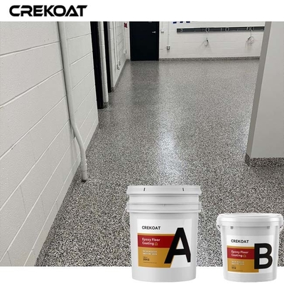 Plancher résistant de résine époxyde de glissement enduisant Gray Color Flakes Concrete Paint