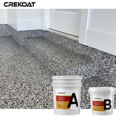 Les flocons de peinture collent le revêtement de plancher de résine pour le béton de sous-sol de garage