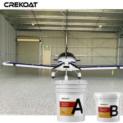 Les flocons de peinture collent le revêtement de plancher de résine pour le béton de sous-sol de garage