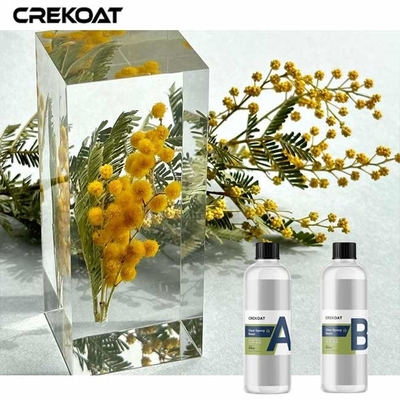Versez en profondeur du verre de résine époxy clair comme finition non toxique